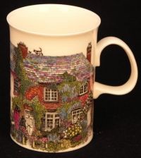 Dunoon Sue Scullard Cottages Fine Bone China Coffee Mug